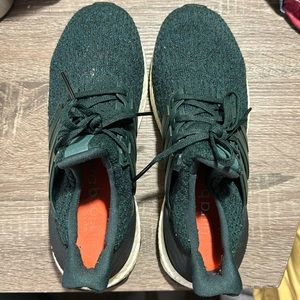 Adidas women 7.5 green ultra boosts